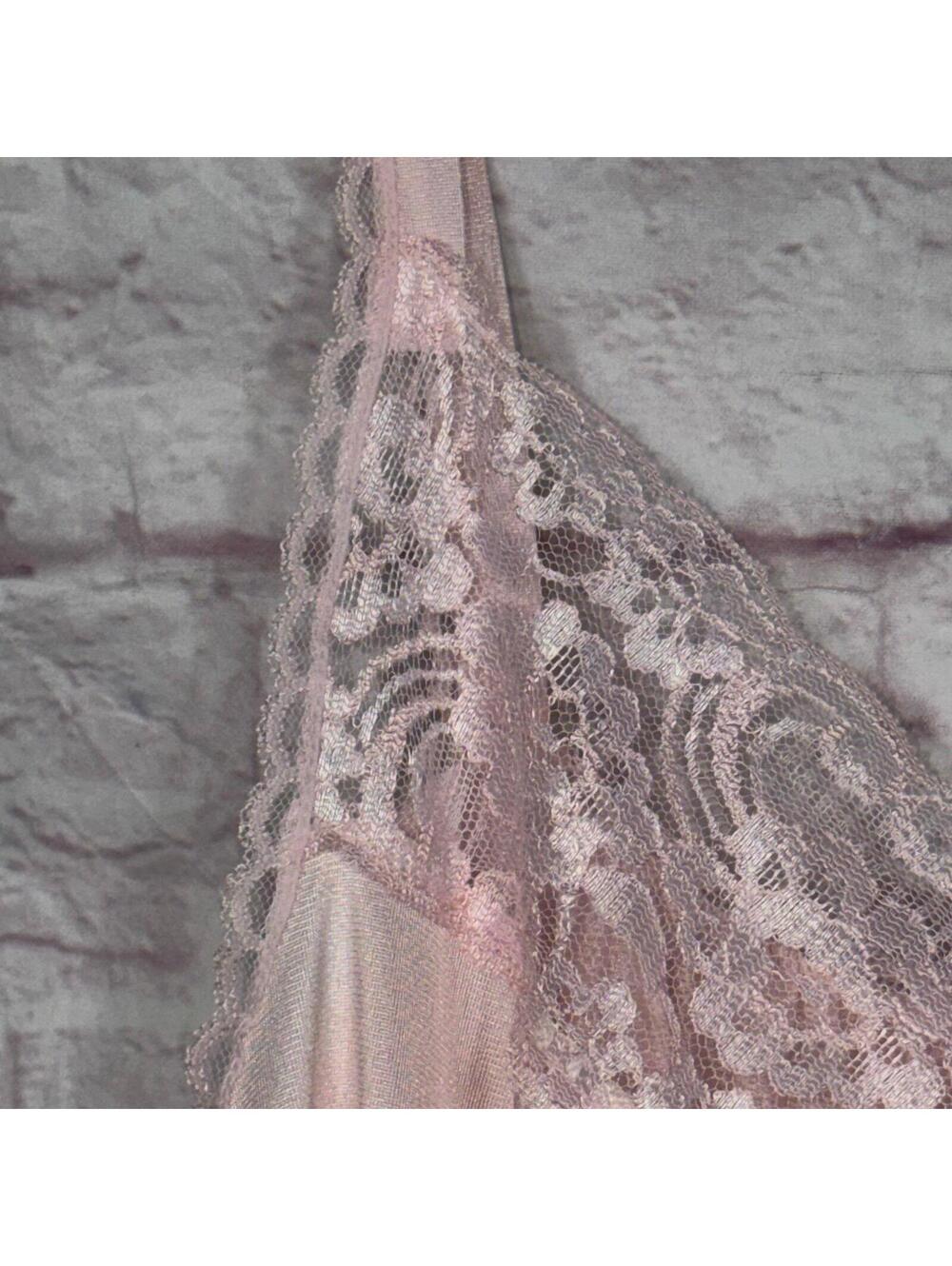 Just For Women Pink Lace Trim 3X Plus Size Nightgown - Picture 5 of 7